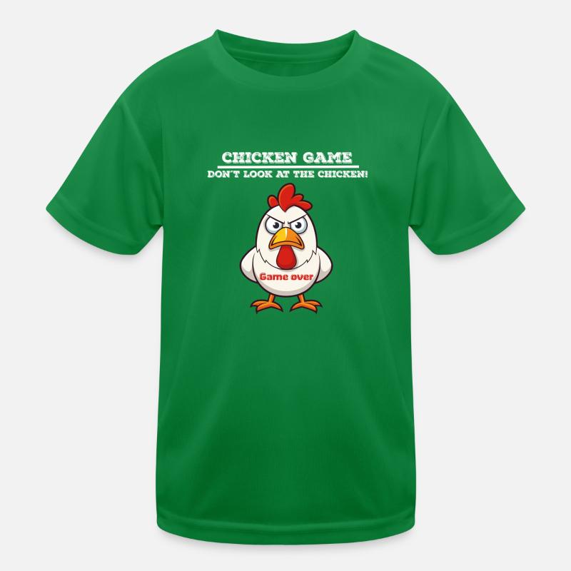 Jeu de poulet blanc T-shirt sport Enfant