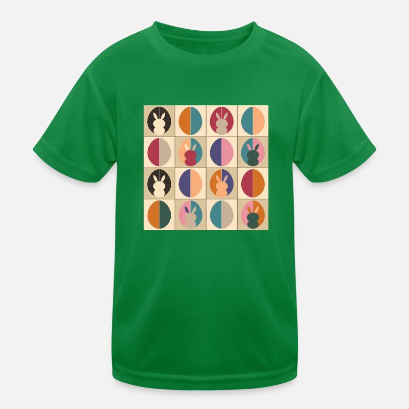 Easter Eggs Design No.03 Kids Functional T-Shirt