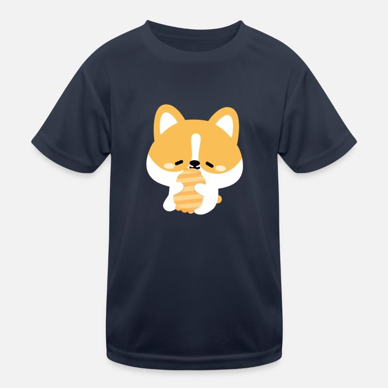 Chiot corgi endormi T-shirt sport Enfant