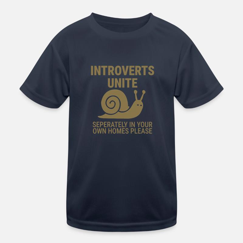 Introvertierte vereint euch! Kinder Funktions-T-Shirt