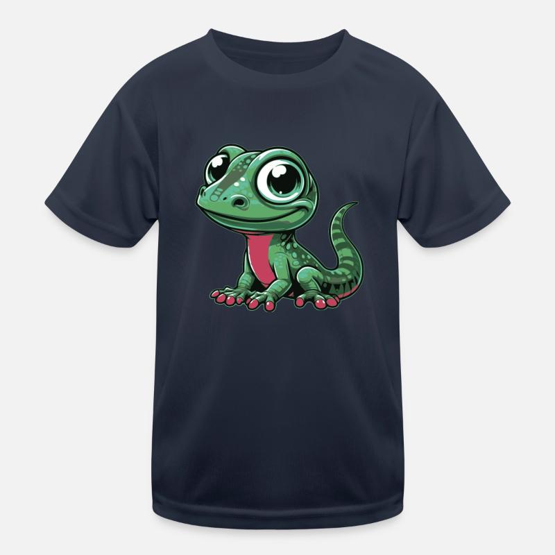 Eidechse Kinder Funktions-T-Shirt