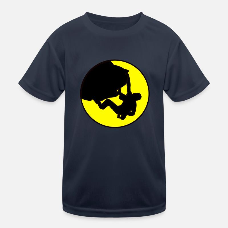 Climber - Boulder - Kinder Funktions-T-Shirt - Navy