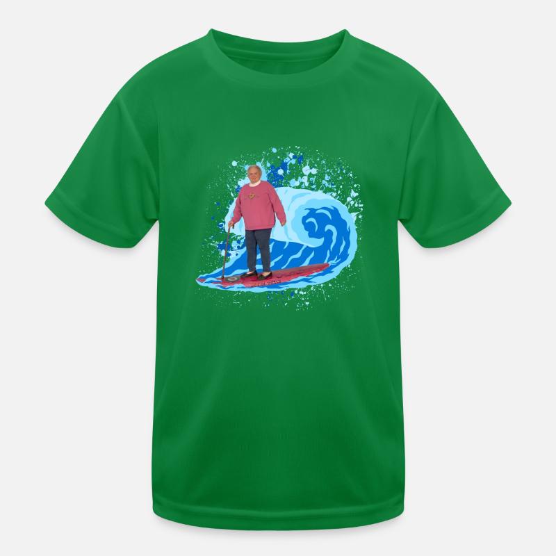 Surf Oma Kinder Funktions-T-Shirt