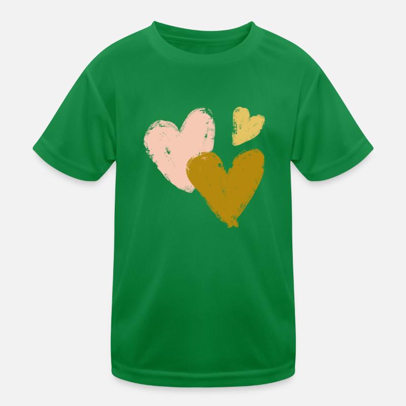 Herzen Kinder Funktions-T-Shirt