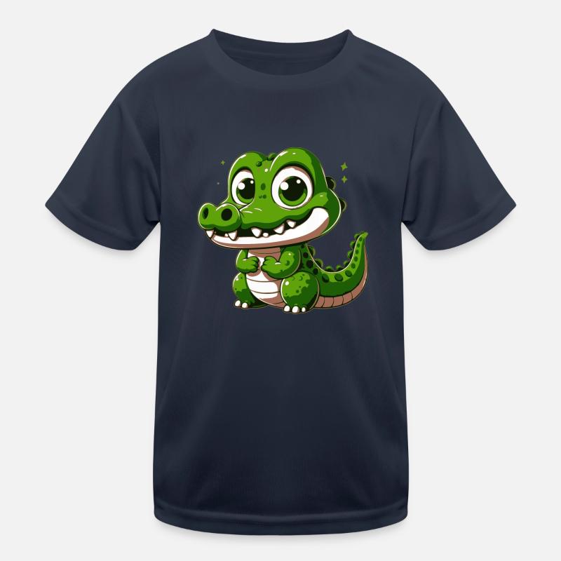 Krokodil Kinder Funktions-T-Shirt