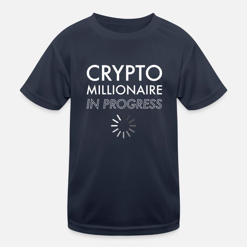 Crypto Millionaire Loading Kids Functional T-Shirt