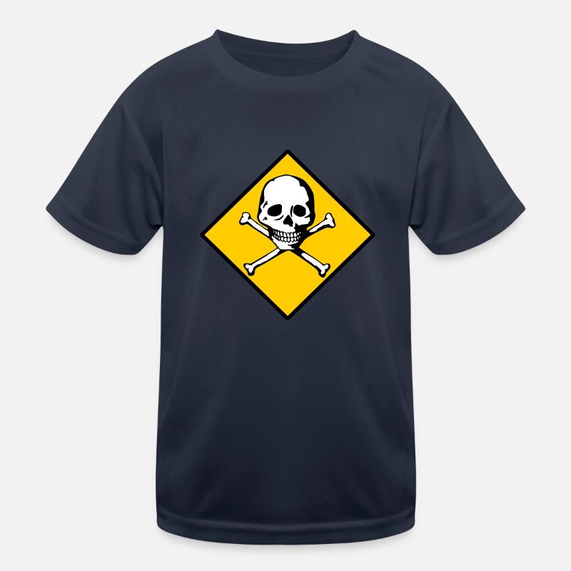 Skull and bones Kids Functional T-Shirt