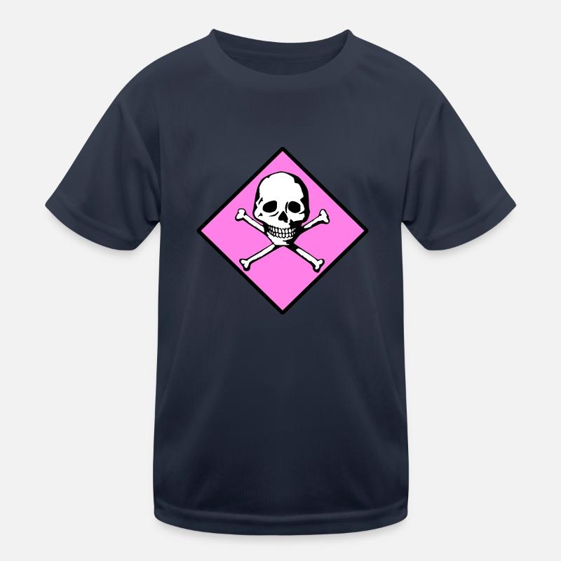 Skull and bones Kids Functional T-Shirt
