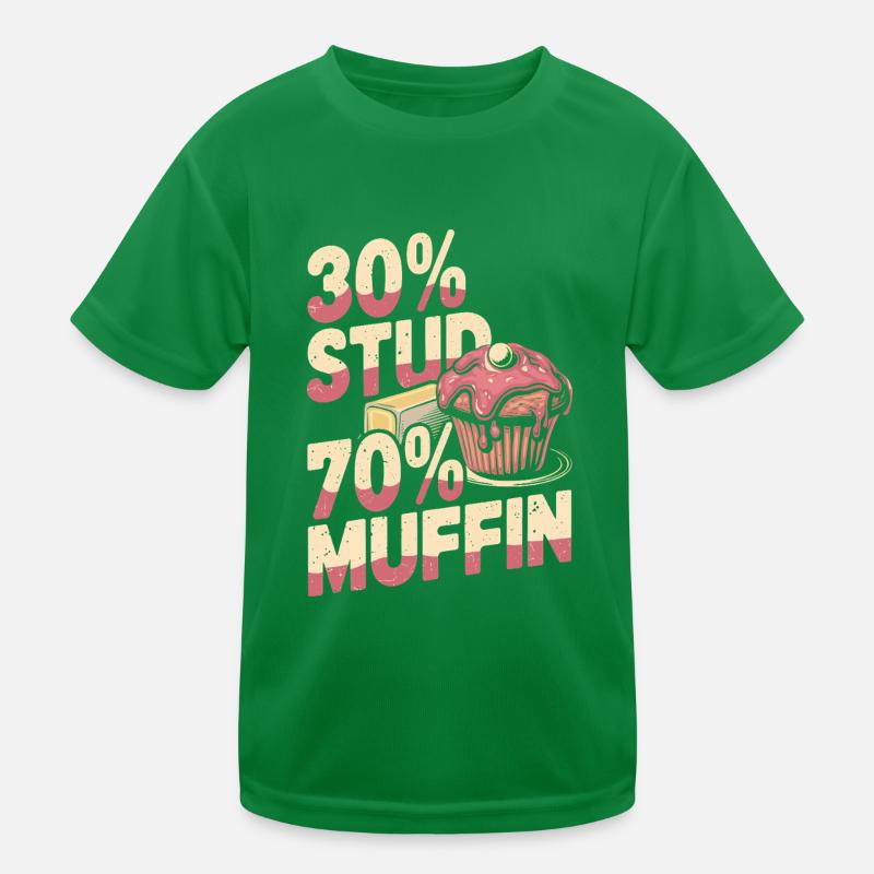Stud Muffin Funny 30 Stud 70 Muffin Kids Functional T-Shirt