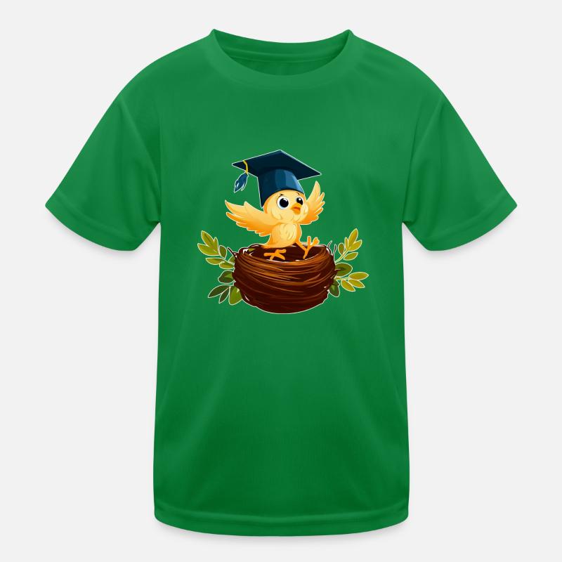 Adieu au nid d’école : un oiseau sur son dernier T-shirt sport Enfant