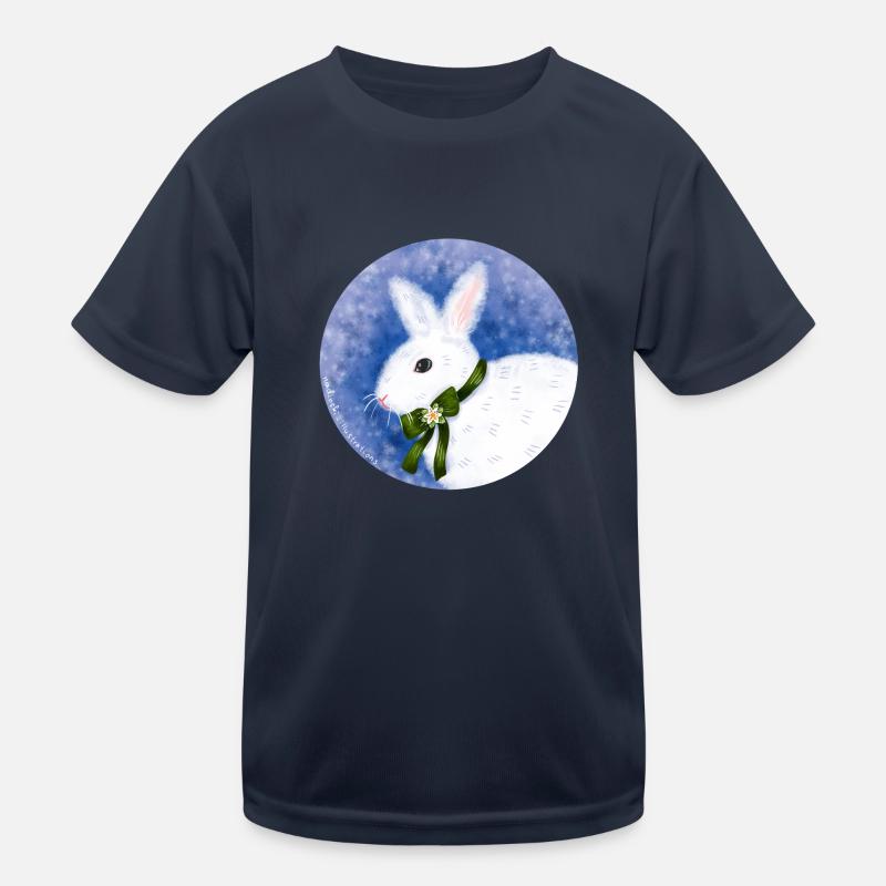 Winter Bunny Kids Functional T-Shirt