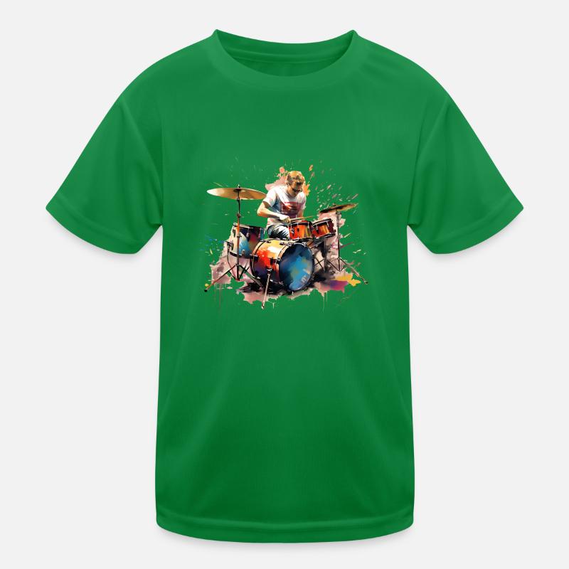 The drums are a versatile instrument Kids Functional T-Shirt