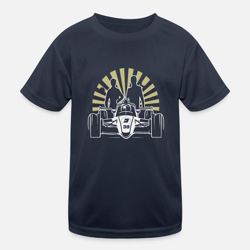 Retro Vintage Formula Racing Kids Functional T-Shirt