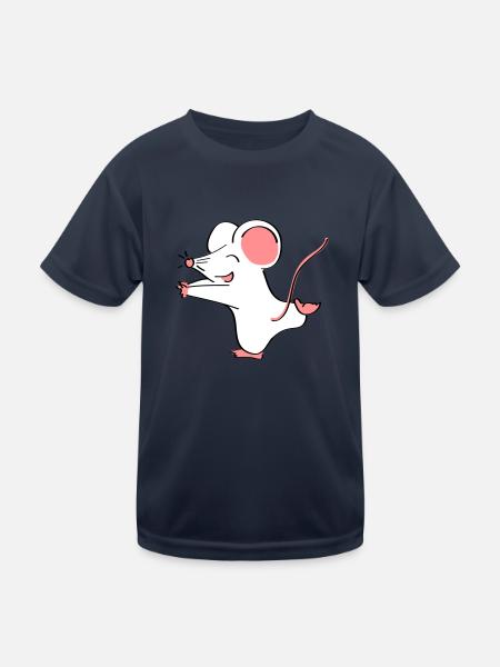 Mäusepaar Teil 1 - Kinder Funktions-T-Shirt - Navy