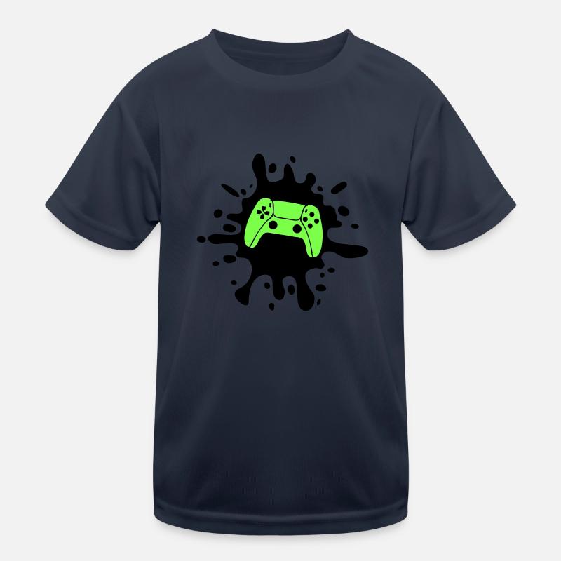 Gamer Gamepad Blobs Kids Functional T-Shirt