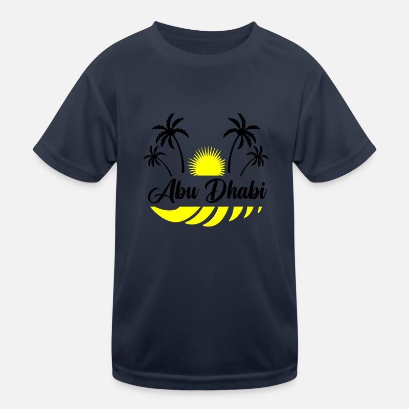 Abu Dhabi - Kids Functional T-Shirt - navy
