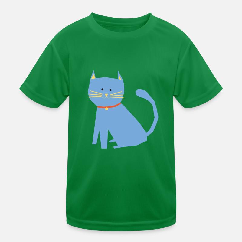 Chat bleu T-shirt sport Enfant