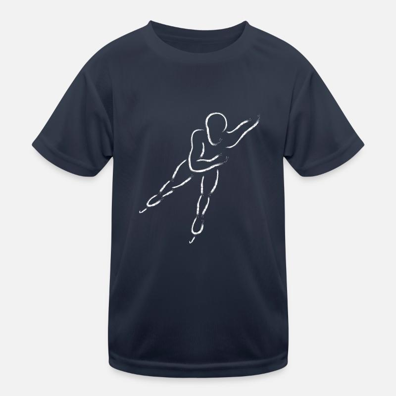 Speedskater, Shorttrack oder Eisschnellläufer Kinder Funktions-T-Shirt