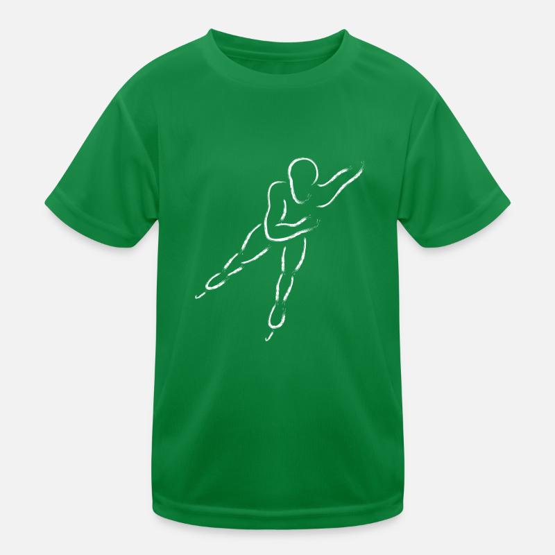 Speedskater, Shorttrack oder Eisschnellläufer Kinder Funktions-T-Shirt