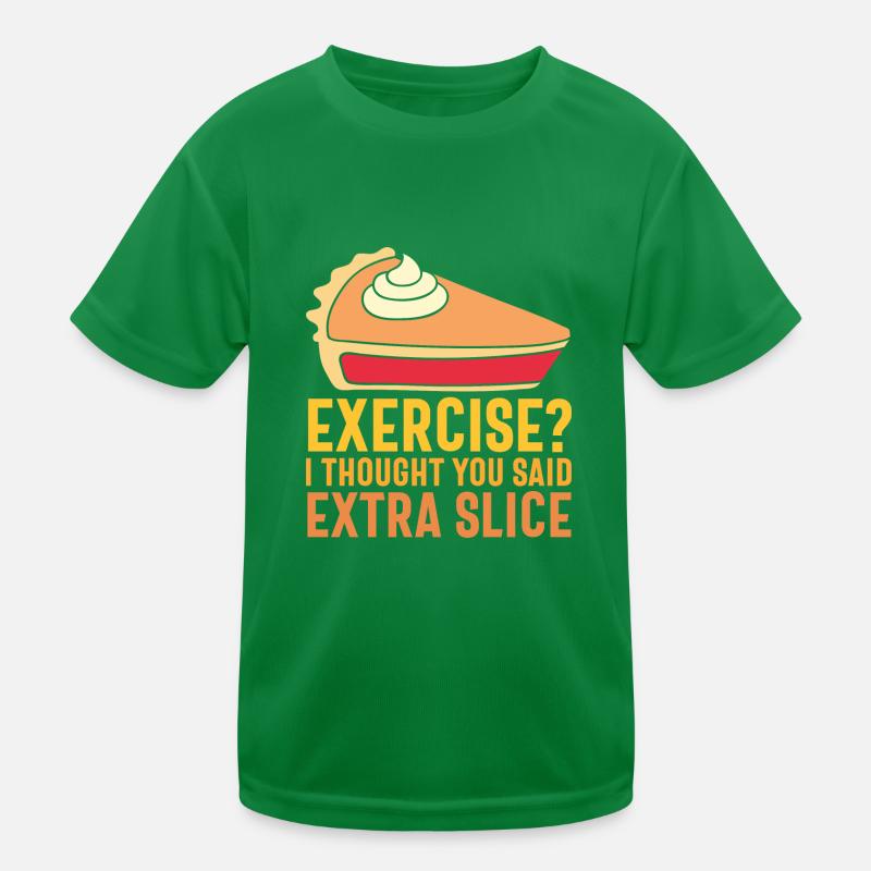exercise - Funny Turkey Kids Functional T-Shirt