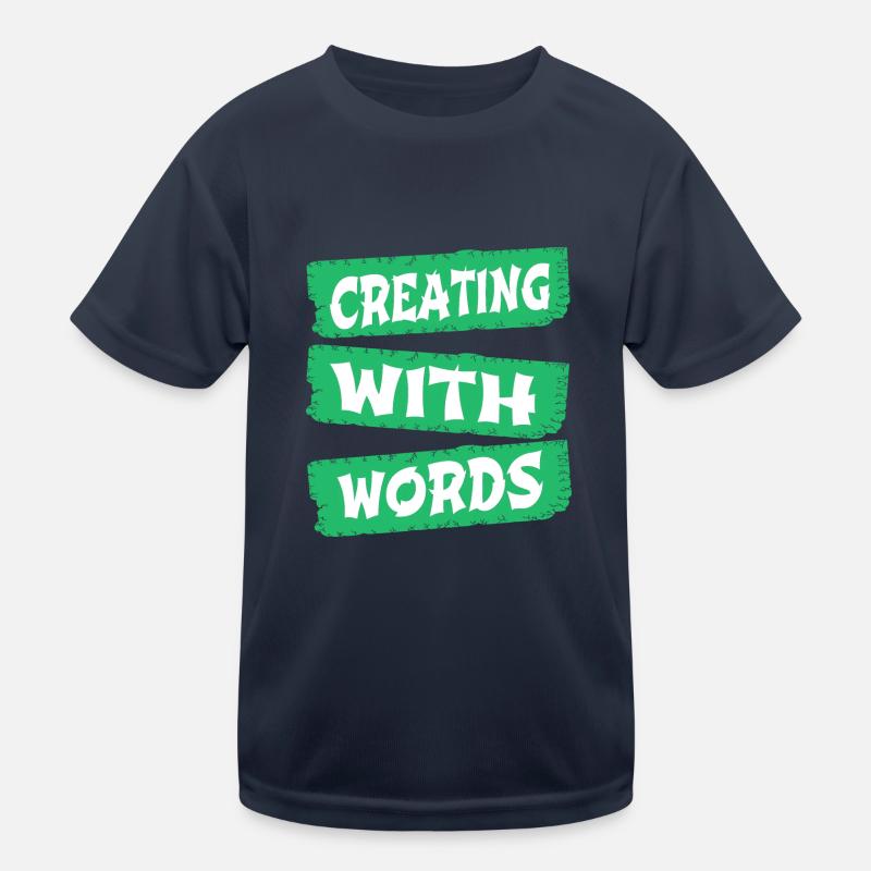 creative process bday joke creative projects Kinder Funktions-T-Shirt