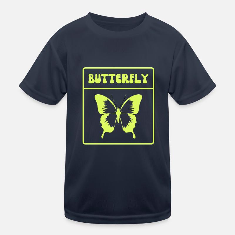 Conception de papillon T-shirt sport Enfant