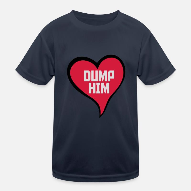 dump him quote logo Kids Functional T-Shirt