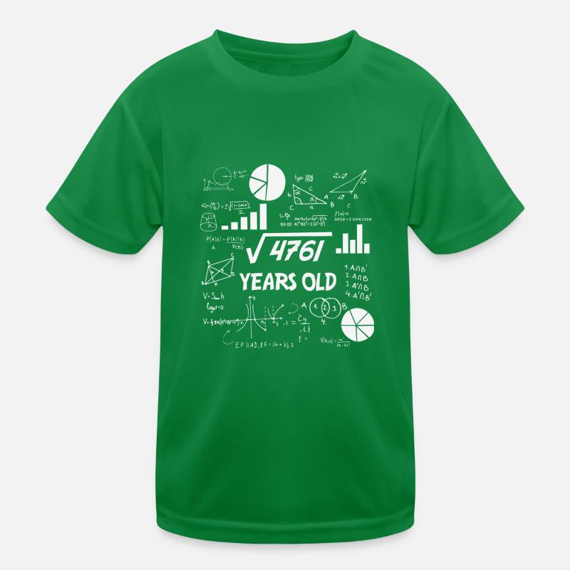 Square Root of 4761 | 69 Birthday Math 69 Years Kids Functional T-Shirt