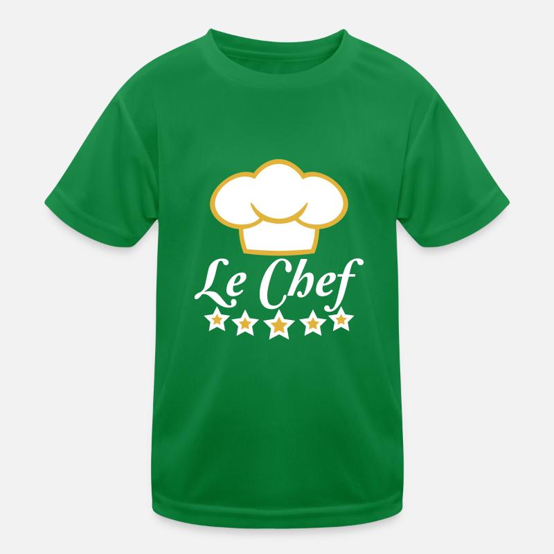 Le Chef 5 Star Chef Hat Kitchen Master Kids Functional T-Shirt