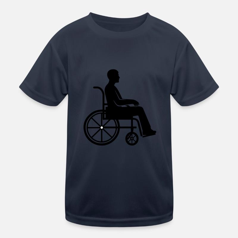 Wheelchair Man Kids Functional T-Shirt