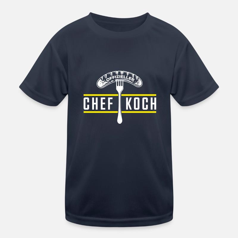 Chefkoch Wurst Kinder Funktions-T-Shirt