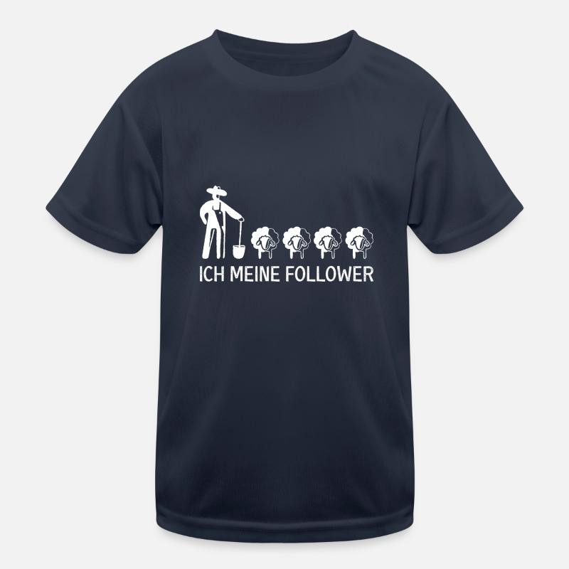 Schafe Hirte Follower Geschenk Schäfer Schafbock Kinder Funktions-T-Shirt
