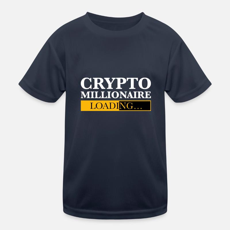 Crypto Millionaire Loading Kids Functional T-Shirt