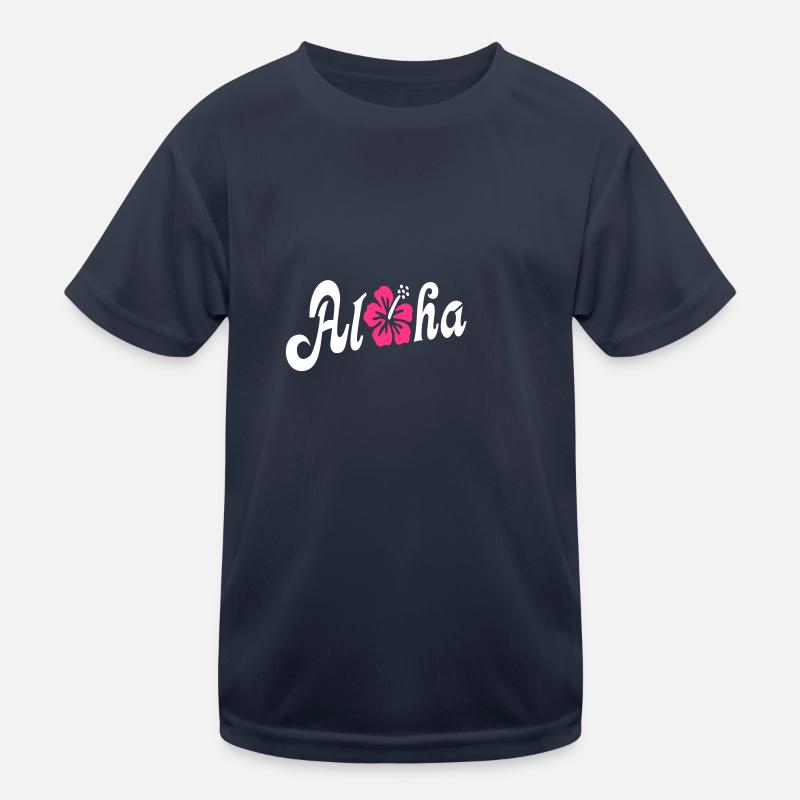 Aloha Hibiscus Blüte Kinder Funktions-T-Shirt