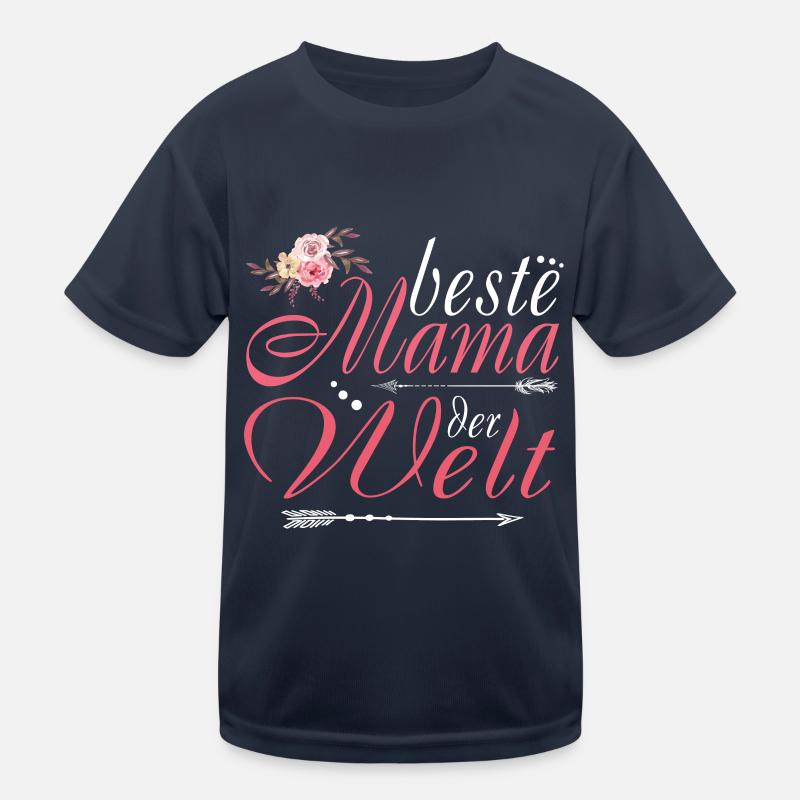 Beste Mama der Welt Kinder Funktions-T-Shirt