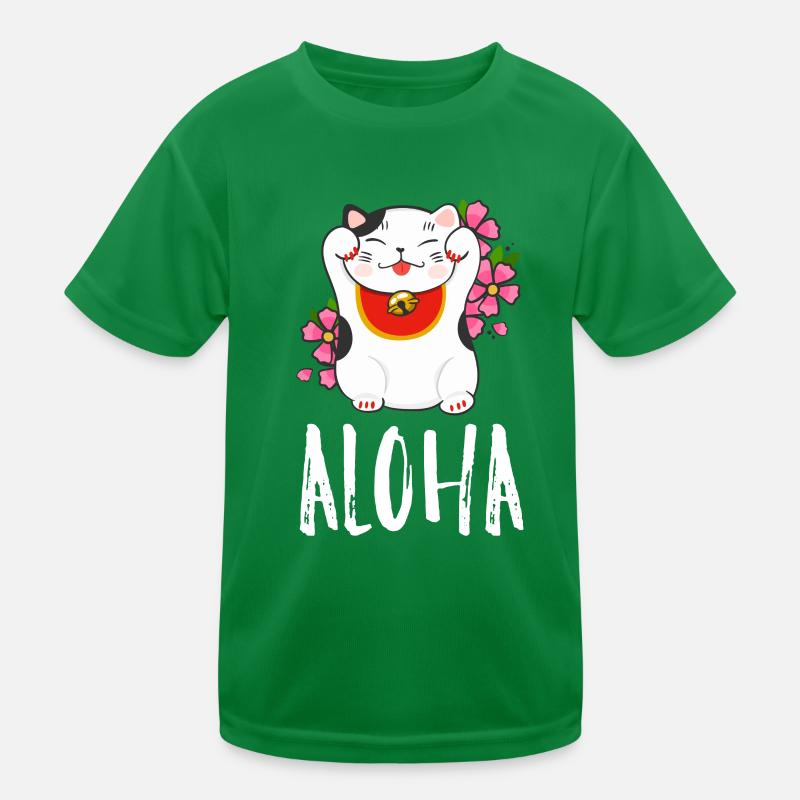 Chat agitant T-shirt sport Enfant