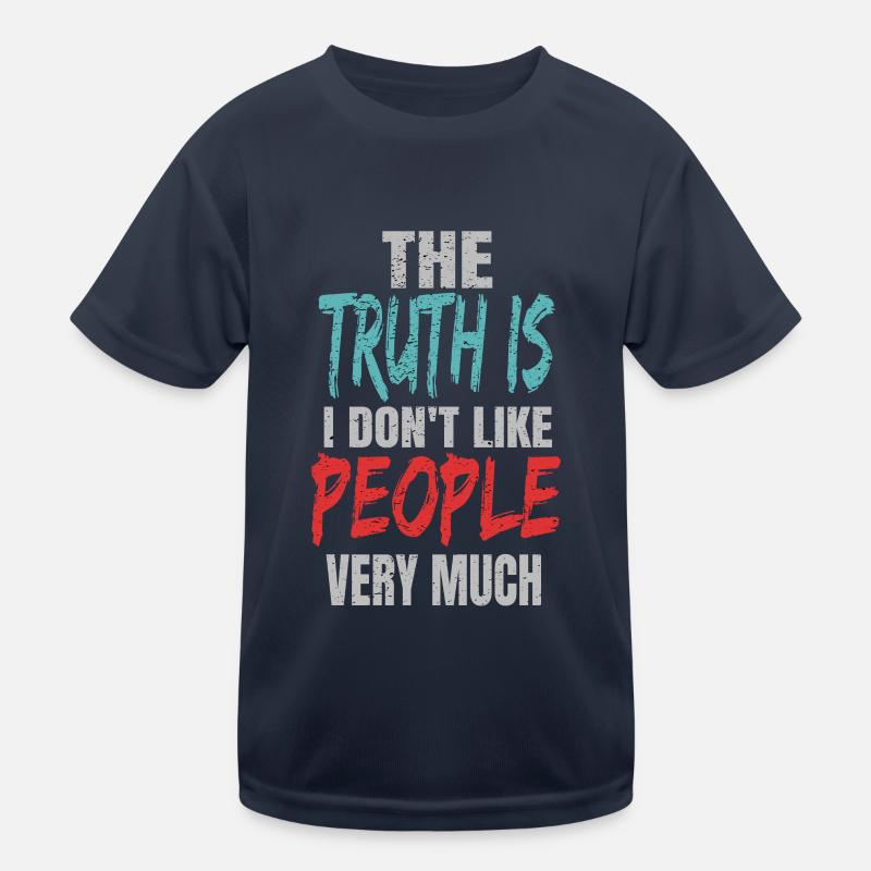 Ich hasse Menschen Kinder Funktions-T-Shirt