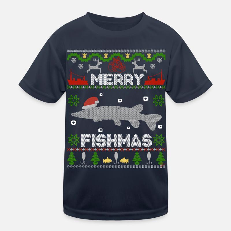 Zander Claus ® Das Original - Merry Fishmas Kinder Funktions-T-Shirt