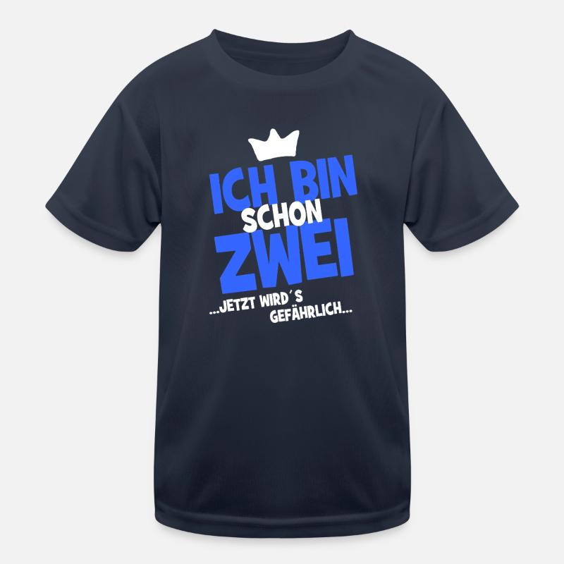 Ich bin schon zwei ... jetzt wird es gefährlich... Kinder Funktions-T-Shirt