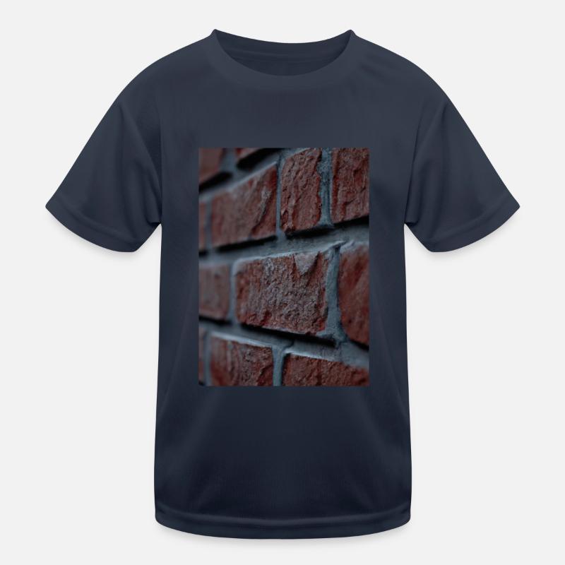 Backsteinmauer Kinder Funktions-T-Shirt