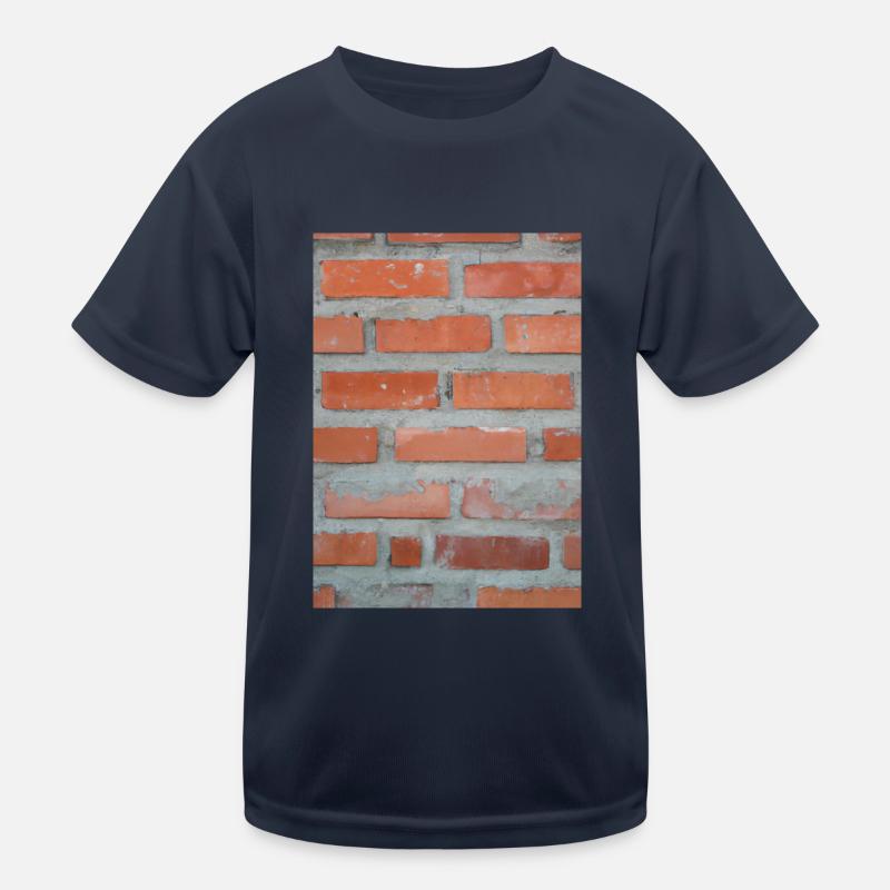 Backsteinmauer Kinder Funktions-T-Shirt