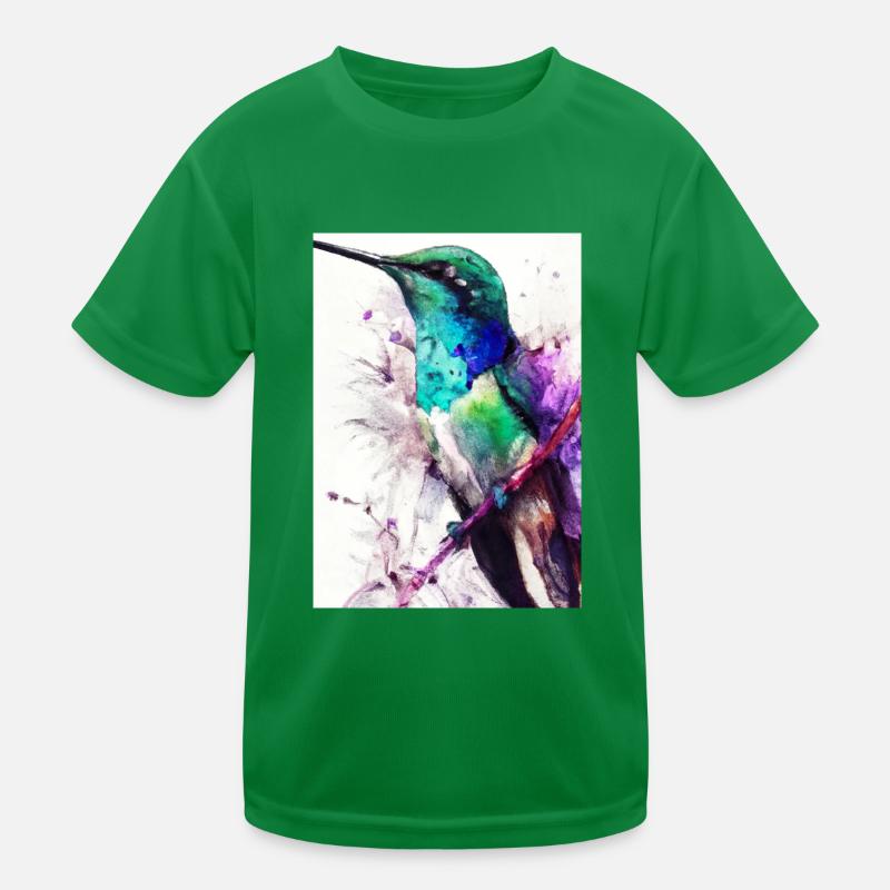 Bunter Vogel Kinder Funktions-T-Shirt