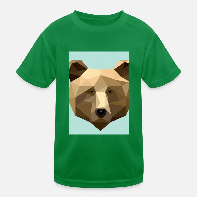 3D Render Bär Kinder Funktions-T-Shirt