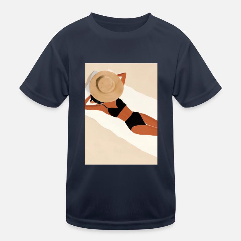 Frauen Sommerhut Bikini Kinder Funktions-T-Shirt