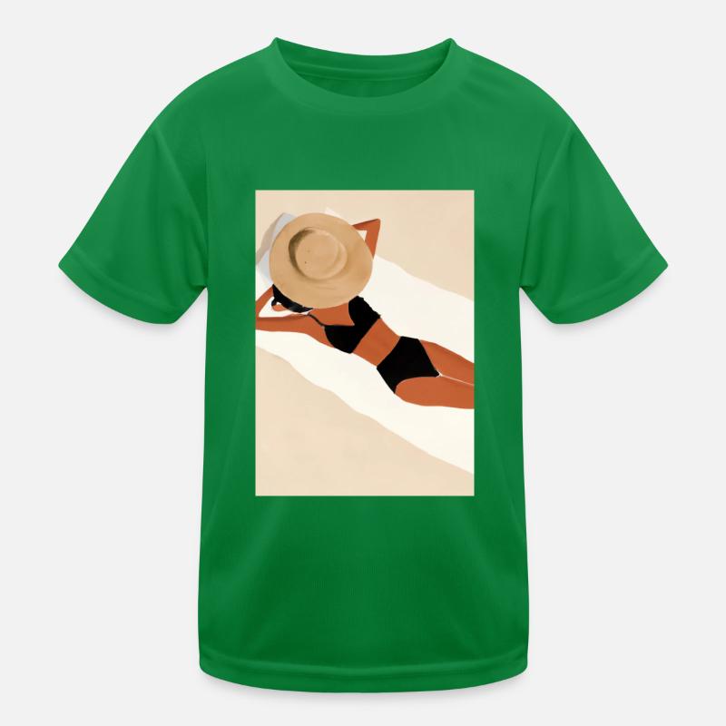 Frauen Sommerhut Bikini Kinder Funktions-T-Shirt