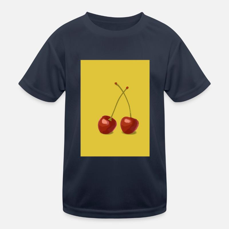 Zwei Kirschen Kinder Funktions-T-Shirt