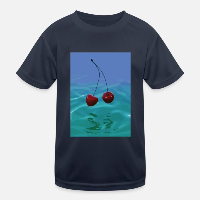 Zwei Kirschen Kinder Funktions-T-Shirt
