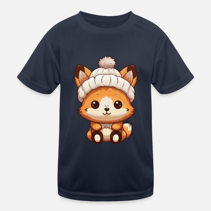 Fox Winter Comic Kids Functional T-Shirt