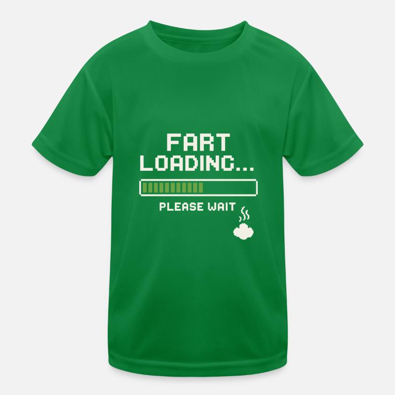 Fart Loading Bitte warten Kinder Funktions-T-Shirt