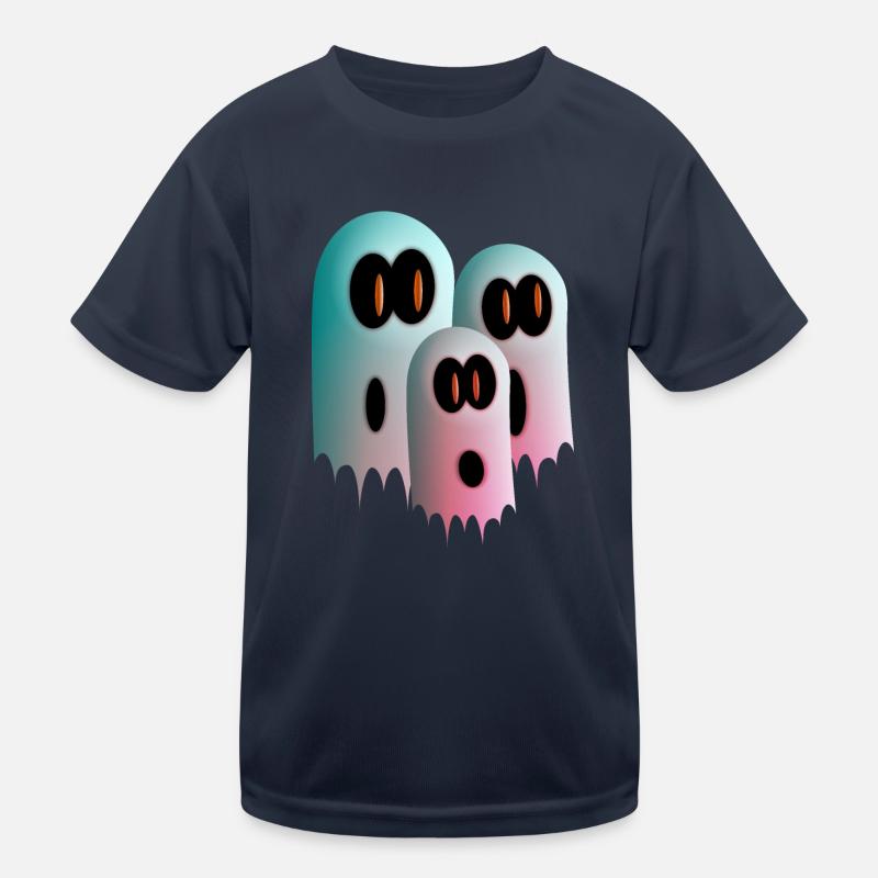 Ghosts - Kids Functional T-Shirt - navy